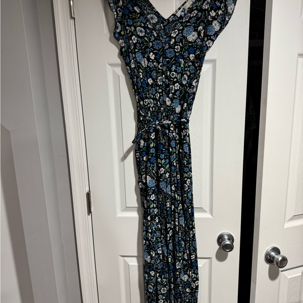 Loft Floral Jumpsuit